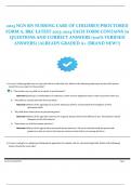 2023 NGN RN NURSING CARE OF CHILDREN PROCTORED FORM A, B&C LATEST 2023-2024 EACH FORM CONTAINS 70 QUESTIONS AND CORRECT ANSWERS (100% VERIFIED ANSWERS) |ALREADY GRADED A+ (BRAND NEW!!)