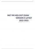 INET RN HESI EXIT EXAM VERSION 3 LATEST  2022-202