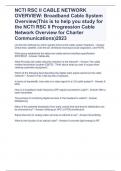 NCTI RSC II CABLE NETWORK OVERVIEW: Broadband Cable System Overview(This is to help you study for the NCTI RSC II Progression Cable Network Overview for Charter Communications)2023