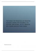 Test Bank for Principles of Pediatric Nursing Caring for Children, 7th Edition, Jane W Ball, Ruth C Bindler, Kay Cowen, Michele Rose Shaw.