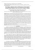 Knowledge, Attitudes and Use of Emergency Contraceptives  among Female Students of the University of Nigeria, Nsukka