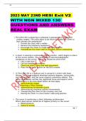 2023 MAY 23ND HESI Exit V2  WITH NGN MIXED 130  QUESTIONS AND ANSWERS  REAL EXAM  	    