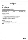 7136-1-AQA ECONOMICS-A-QUESTION PAPER 18May23-A-level ECONOMICS Paper 1 Markets and Market Failure 