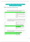 Test Bank for Introductory Mental Health Nursing 4th Edition by Womble Kincheloe: ISBN-10 1975103785 ISBN-13 978-1975103781, A+ guide.