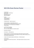 NCC Efm Exam Review Packet Questions & Answers 2023 ( A+ GRADED 100% VERIFIED)