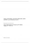 NU 578 Unit 4 Study Guide Pharmacology for Advanced Practice Nurses  Lehne's Pharmacology for Nursing Care (9 edition):Chapters 57-75, 78-82