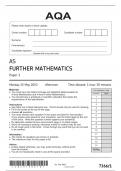 AQA FURTHER MATHEMATICS-AS-PAPER 1 [7366-1] 2023