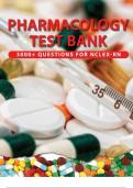 Pharmacology testbank /Pharmacology and the Nursing Process 3000 questions for NCLEX-RN (CH 1-58)