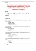 Test Bank for American Constitutional Law Introductory Essays and Selected Cases, 18e Alpheus Thomas Mason, Donald Grier Stephenson (All Chapters)