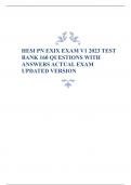 HESI PN EXIT EXAM V1 2024 TEST BANK 160 QUESTIONS WITH ANSWERS ACTUAL EXAM UPDATED VERSION