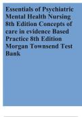 Essentials of PsychiatricMental Health Nursing8th Edition Concepts ofcare in evidence BasedPractice 8th