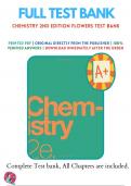 Chemistry 2nd Edition Flowers Test Bank