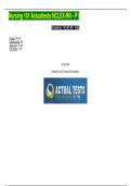 Nursing 101 Actualtests NCLEX-RN - P1 WITH ACTUAL ANSWERS Nursing 101 Actualtests NCLEX-RN - P1 WITH ACTUAL ANSWERS Nursing 101 Actualtests NCLEX-RN - P1 WITH ACTUAL ANSWERS Nursing 101 Actualtests NCLEX-RN - P1 WITH ACTUAL ANSWERS Nursing 101 Actualtests