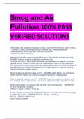 Smog and Air  Pollution 100% PASS  VERIFIED SOLUTIONS