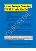 REVIEW Gerontologic Nursing HESI Study Guide 2024