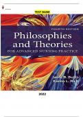 Philosophies and Theories for Advanced Nursing Practice 4th Edition by Janie B. Butts, Karen L. Rich - Latest, Complete and Elaborated (Test Bank) ALL Chapters included Updated for 2023.