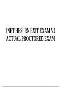 INET HESI RN EXIT EXAM V2 ACTUAL PROCTORED EXAM