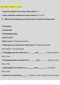 BioChem C785 / Biochemistry module 5  Exam Questions and Answers (2022/2023) (100% Verified Answers by Expert)