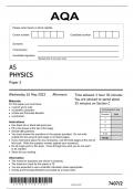 AQA 7407-2 PHYSICS-AS-PAPER 2 MAY 2023.