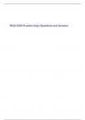 WGU D204 Practice Exam Questions and Answers