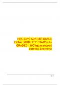  HESI LPN-ADN ENTRANCE EXAM (MOBILITY EXAMS) PLAN 33 A+ GRADED (100%guaranteed correct answers)               The LPN/LVN is preparing to ambulate a postoperative client after cardiac surgery. The nurse plans to do which to enable the client to best toler