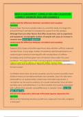 WEEK 8 ASSIGNMENT CORRELATION AND CAUSATION CORRECT ANSWERS 2022-2023 GRADED A