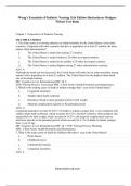 Test Bank For Wong's Essentials of Pediatric Nursing 11th Edition By Marilyn Hockenberry 9780323624190 Chapter 1-12 Complete Guide 