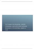 Test Bank for Reading, Understanding, and Applying Nursing Research, 5th Edition, James A. Fain.