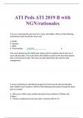 ATI Peds ATI 2019 B with NGN/rationales