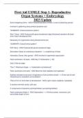 First Aid USMLE Step 1- Reproductive Organ Systems + Embryology, USMLE STEP 1- First AidDiseases/Disorders/Deficiencies/Syndromes ,First Aid USMLE STEP 1- Microbiology Exam Review A+ 2023, First Aid USMLE Step 1- Pharmacology (Complete) Exam 2023 ,USMLE 