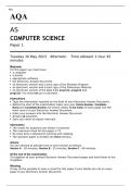 AQA AS COMPUTER SCIENCE PAPER 1 MAY 2023 QUESTION PAPER