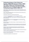 Pathophysiology of the Endocrine  System, MSN 570 Advance Patho, MSN  570 HESI, HESI Exit Pathophysiology,  Alterations of Cardiovascular Function,  Pathophysiology (HESI), MSN 570