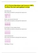 ACLS Pretest-Questions and Answers-100% Verified