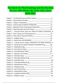 Test Bank For Pharmacology and the Nursing Process 10th Edition By Linda Lilley, Shelly Rainforth Collins, Julie Snyder Chapter 1-58 & Part 1-15 Complete Guide 