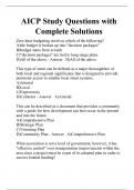 AICP Study Questions with Complete Solutions