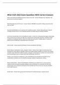 WGU C425 2022 Exam Questions With Correct Answers 