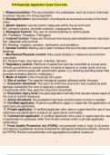 PA Pesticide Applicator Exam Core Info 1. Bioaccumulation: The accumulation of a substance, such as a toxic chemical, in various tissues of a living organism. 2. Biomagnification: Accumulation of pollutants at successive levels of the food chain 3. abioti