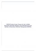 CHMM Practice Exam: Prepare for the Certified Hazardous Materials Manager exam administered by the Institute of Hazardous Materials Management (IHMM).