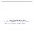 IGCP 404 Essentials of Psychiatric Mental HealthNursing 8th Edition Concepts of Care inEvidence - Based Practice 8th Edition MorganTownsend