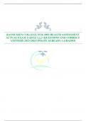 RASMUSSEN COLLEGE NUR 2092 HEALTH ASSESSMENT ACTUAL EXAM 1 (QUIZ 1,2,3 )QUESTIONS AND CORRECT ANSWERS 2023-2024 UPDATE ALREADY A GRADED 