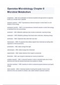 Openstax-Microbiology Chapter 8 Microbial Metabolism Exam Questions And Well Verified Answers