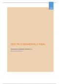 HESI PN FUNDAMENTALS FINAL - QUESTIONS & ANSWERS (SCORED A+) BEST VERSION UPDATED 2023