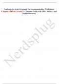 Test Bank for Stahl's Essential Psychopharmacology 5th Edition. Chapter 1-14 Full Covered. A Complete Guide with 100% Correct and Verified Answers