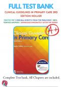 Clinical Guidelines in Primary Care 3rd Edition Hollier Test Bank