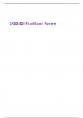 EXSS 221 Final Exam Review