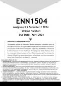 LML4805 Assignment 1 (ANSWERS) Semester 1 2024 - DISTINCTION GUARANTEED