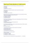 Physio Exam 5 Practice Questions (A+ Graded Answers)