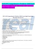  VATI PN Comprehensive Predictor 2020 Form  B Green Light Exam Questions and Answers  (Verified Answers) 