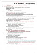 NUR 265 Exam 3 Study Guide