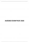 AUE2602 EXAM PACK 2020, UNISA